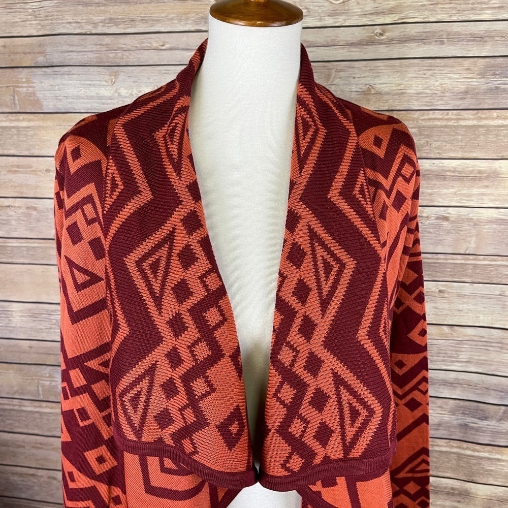 Staring At Stars Medium Array Aztec Cardigan Boho - image 3